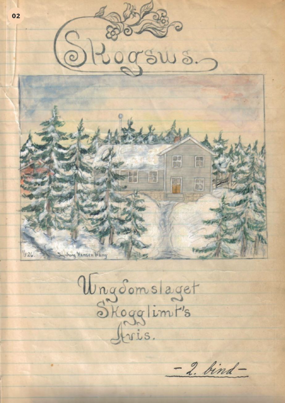 Vestre Lunner ungdomslag ga ut egen avis. Fra 1902 het den Brevduen, og fra 1926 Skogsus. Avisen gikk inn før krigen. Illustrasjonen fra 1926 er ved Ingeborg Hansen Wang (gift Wirstad). Legg merke til utedoene til venstre i tegningen.