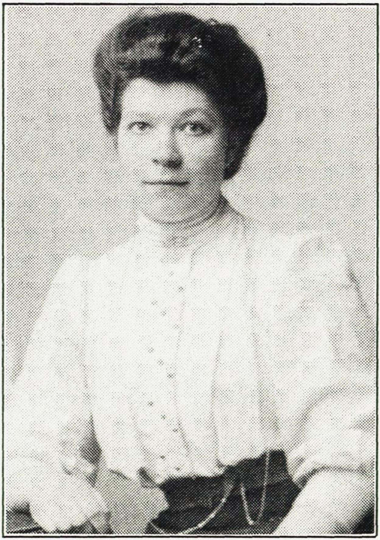 Anna Vaak var den første
«lærerinna» på Løken. Hun jobbet
der mellom 1901 og 1905. Kilde: Løken skole 110 år.